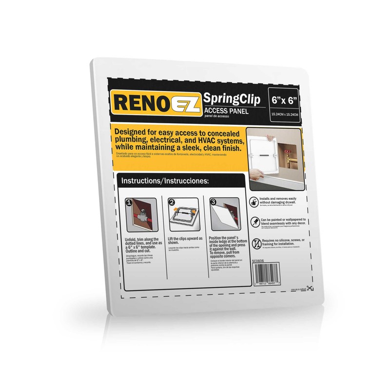 RenoEZ Access Panel For Drywall - 6x6 inch - No