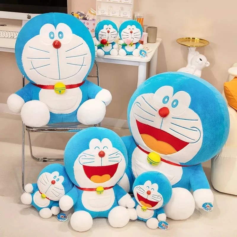 Jextech Peluche Doraemon Grande Jumbo Kawai 100cm Gato Sonriente
