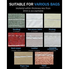 Moonshan Bag Closer Machine Industrial Bag Closing Machine Bag Sewing Machine Automatic Woven Bag Sewer Packing Machine for Packing Bags Non-woven Fabrics Leather (GS7-017)