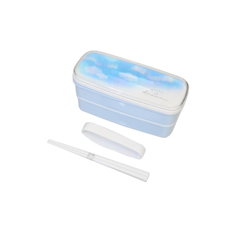 Kamio Japan 224198 Slim 2-Tier Lunch Box SECRET DREAM