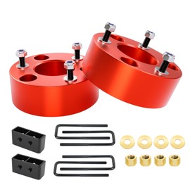EVIL ENERGY Front 3 inch Rear 2 inch Leveling Lift Kit, Suspension Lift Kit For 2004-2023 F150 2WD 4WD Forged Strut Spacers Red