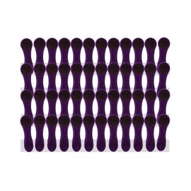 trendfinding 48 Clothes Pegs with Spiral Springs and Soft Grip Soft Grip Soft Touch Purple Anthracite