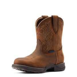 ARIAT Women’s Anthem Round Toe Shortie Waterproof Western Boot