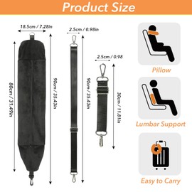 Fillable Neck Pillow Travel Neck Pillow Fillable Travel Neck Pillow Fillable Neck Pillow Airplane Filled with Clothes for Travel Car Home Office Flight (No Filler)