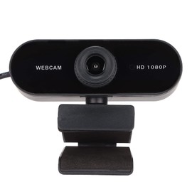 HD Webcam, 1920x1080 30 FPS PC Camera with Microphone, 360° Field of View, Manual Focus, USB Plug Play Laptop Web Camera, for Video, Chat, for Win10/7/Vist/XP/Android/iOS/Linux Laptop, Desktop,