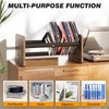 5Rcom Record Player Stand with Vinyl Storage Shelf, Wooden Record