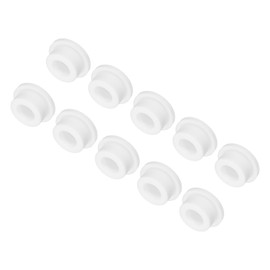 MECCANIXITY High Temp Silicone Plug Mount Dia 24.5mm/0.96 Inch t Shaped Rubber Stopper Hole Plugs for Powder Coating Plating Waterproof Sealing Plugs White Pack of 10