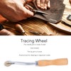 Stainless Steel Needle Tracing Wheel, Sewing Tool for Leathercraft Patterns,