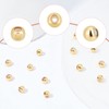 Beebeecraft 20pcs 7mm Stopper Beads, 18K Gold Plated, Slider Beads,