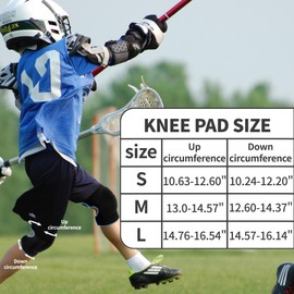 YEEKORO Knee Pads for kids, Youth Knee Support Non-Slip Breathable Knee Compression Sleeve Adjustable Protective Knee Pads for Volleyball, Weightlifting, Basketball, Skating, Cycling(Blue,M)