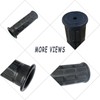 4 Pcs Wheelbarrow Handle 30mm Rubber Cart Handle for Bike