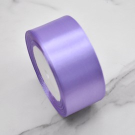 4 cm Light Purple Satin Ribbon, Satin Decorative Ribbon, Gift Ribbon, Wide Ribbon for Dress Wedding, Christening and Birthday Gifts, Satin Decorative Ribbon, Gift Wrapping, 22.8 m