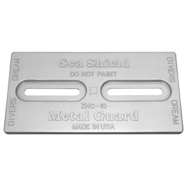 Hull Bolt on Zinc Anodes (ZHC-10-1/2) 6"x12" Plate Zinc (1/2" Slots)