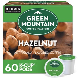 Green Mountain Coffee Roasters Hazelnut, Keurig Single Serve K-Cup Pods, Light Roast Coffee, 60 Count, (6 Packs of 10)