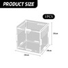 RELKLYU 1-Piece Acrylic Feeding Box, Transparent Feeding Box, Crawling Pet