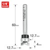 Trend Professional Guided Profiler, 12.7mm Diameter x 4mm Cut, 1/4
