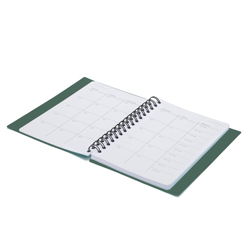 Mintra Office Undated Weekly/Monthly Planner (Junior, Green Olive)