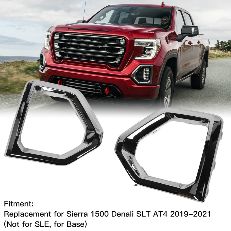 1 Pair Chrome Fog Lamp Bezels 84176753 Left Right Fog