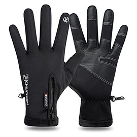 Guantes para Frio, EASYTAO Guantes Nieve Impermeables a Prueba de Viento, Guantes de Pantalla Tactil de Invierno para Celular, Guantes Gym para Ciclismo Correr Esquí Senderismo Escalada Hombres y Mujeres