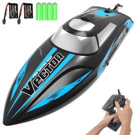VOLANTEXRC RC Boat for kids,Radio Remote Boat for Pool Real Fsater,Suitable More Youther(79503-Black)