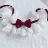 Bonito collar de gato con lazo para gatos y perros