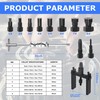 YZDKSMG 12 PCS Motorcycle Blind Hole Collet Bearing Puller Tool