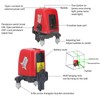 Self Leveling Laser Tool Red Beam Rechargeable Horizontal Vertical Electronic