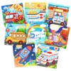 Zeoddler Wooden Puzzles for Toddlers, 8 Pack Vehicle Jigsaw Puzzles