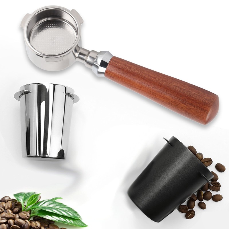 3 Ears Coffee Bottomless Portafilter Removable Stainless Steel Coffee Portafilter