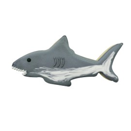 R&M Ocean Animal Shark Cookie Cutter 4.5" Grey.