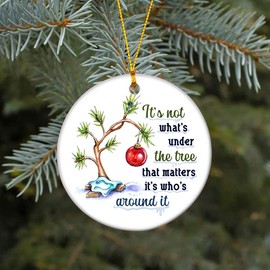 Funny Christmas Ornament for Couples – Wrinkly Saggy End Ornament – Naughty Gag Gift for Husband Wife, Boyfriend Girlfriend – Hilarious Holiday Tree Decoration for Him Her (HC-17) (HC-48)