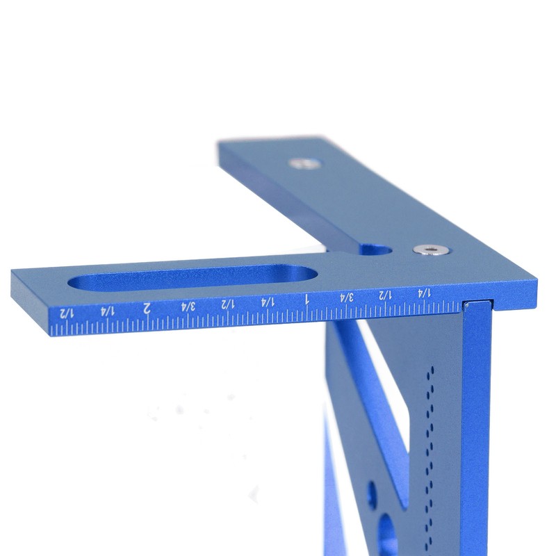 Woodworking Ruler Multifunctional Angle Measuring Ruler Aluminum Alloy Square Tool