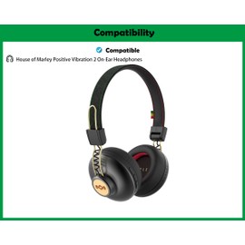 DowiTech Professionelles Headset Ersatz Ohrpolster Kopfhörer Ohrpolster Kompatibel mit House of Marley Positive Vibration 2 Kopfhörer