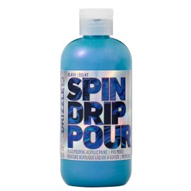 FolkArt Denim Flash Drizzle Pre-Mixed Fluid Acrylic Pouring, 9 fl oz Premium Paint Perfect for Indoor & Outdoor Arts and Crafts Projects, 51087