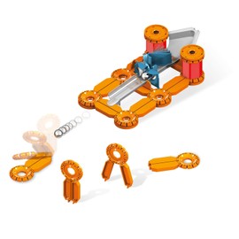 Geomag 771 771-Mechanics Challenge, Mechanical, 95 Pieces N.A Building Toys, Magnetic Construction, Multicoloured