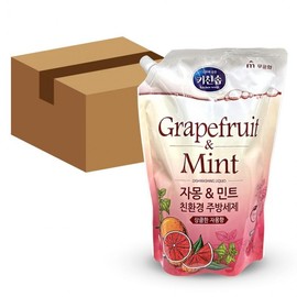 Mugunghwa Kitchen Soap Grapefruit Mint Dish Soap Refill 1.2L 10 units