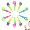 WYTTBD 10pcs Blow Ball Pipe Game Floating Ball Toys for