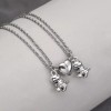 Deluxe 2x Collares Dinosaurios Iman Pareja Colgante Hombres Mujeres