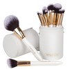 OMANIAC OMANIAC Professional Makeup Brushes Set (12Pcs), Pearl Flash Handles,