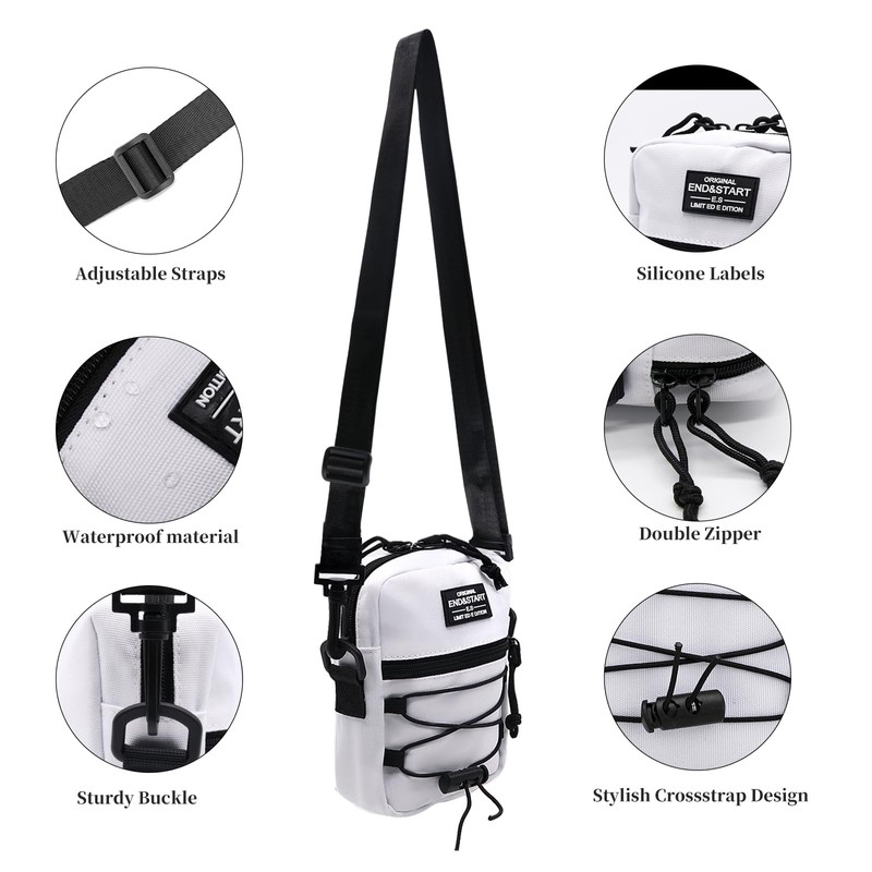 Long Keeper Small Shoulder Bag for Men Women Mini Crossbody