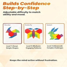 Dementia Activities for Seniors - 155 Pcs Large Size Wooden Memory Games for Seniors, Dementia Memory Care Gifts, 12 Double-Sided Pattern Cards & Stor