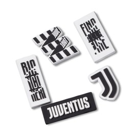 Crocs Jibbitz FC Shoe Charms, Juventus, 5 Pack