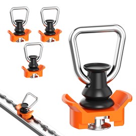 Pack of 4 Single End Fitting for Airline Rails Single Fitting End Fitting Airline Rail Lashing Rails 1000 kg Ideal Accessory for Safe Lashing and Transport