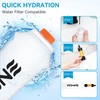 Enhon 750ml Portable TPU Soft Flask Compatible with Sawyer Squeeze