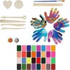 42pcs/set DIY Clay Handprint Bowls Kit Clay Jewelry Bowls Marbled