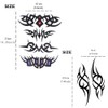 Yesallwas 5 Sheets Mix Tribal fake Tattoos Large Temporary Tattoo