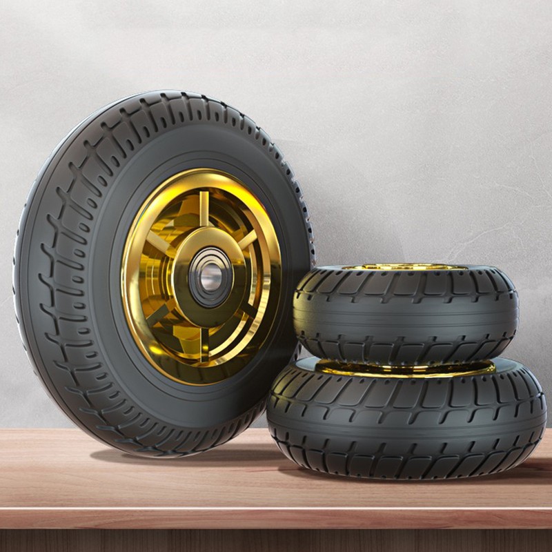 4 Pcs Trolley Wheel Rubber Silent Operation Universal Hand Pull