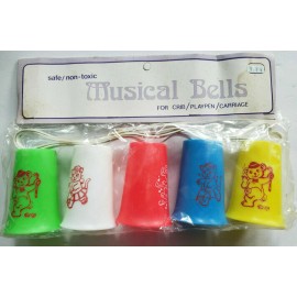 1950-60 Musical Bells For Crib Playpen Carriage Made Hong Kong NIP Sealed  U106