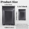 LEOSINDA 5.5x7.8 Inch Resealable Stand Up Bags, 100 Pcs Matte