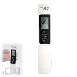 NHQZ 1 x Water Quality Test Meter, Tds Meter, 3-in-1 LCD Digital Water Quality Tester with Backlight, Tds/EC Water Tester for Drinking Water, Pool, Aquarium (0.1-80.0 °C)